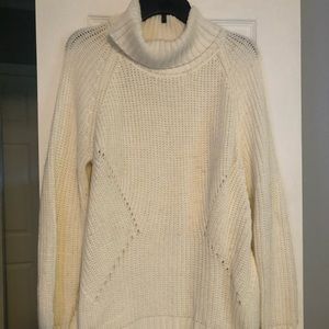 Chunky White Turtleneck